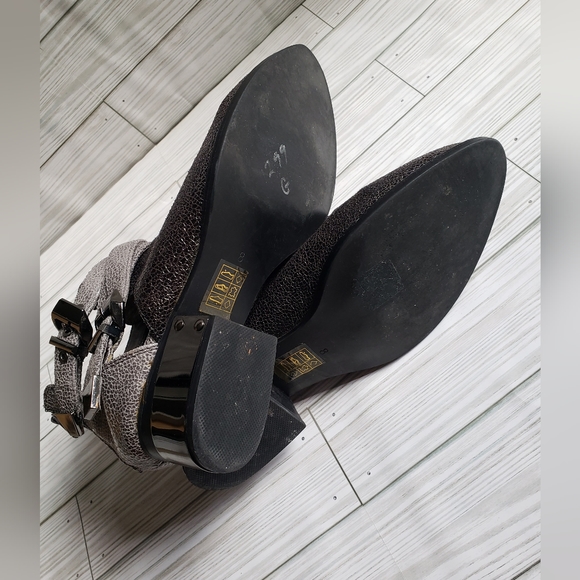 Vintage by Jeffrey Campbell Everly Metallic Ankle Boots - Picture 5 of 7